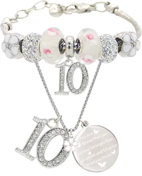 10th Birthday Gifts for Girl, 10th Birthday, 10 Year Old Birthday, 10th Birthday Bracelet