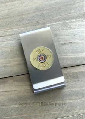 12 Gauge Shotgun Double Sided Money Clip, 20 Gauge, Custom Engraved