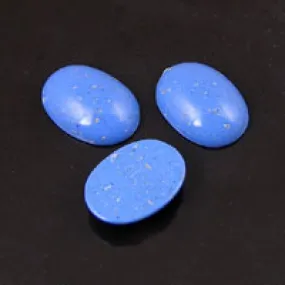 14x10mm Oval Acrylic Cabochon, Denim Lapis, pack of 36