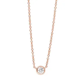 18ct Rose Gold .21ct Diamond Natalia Pendant