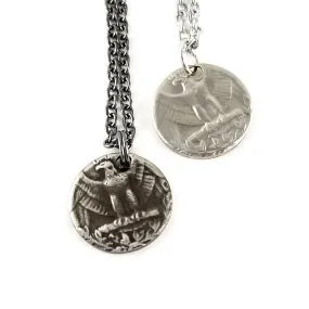 1965-1998 Washington Quarter Large Punch Out Charm Necklace