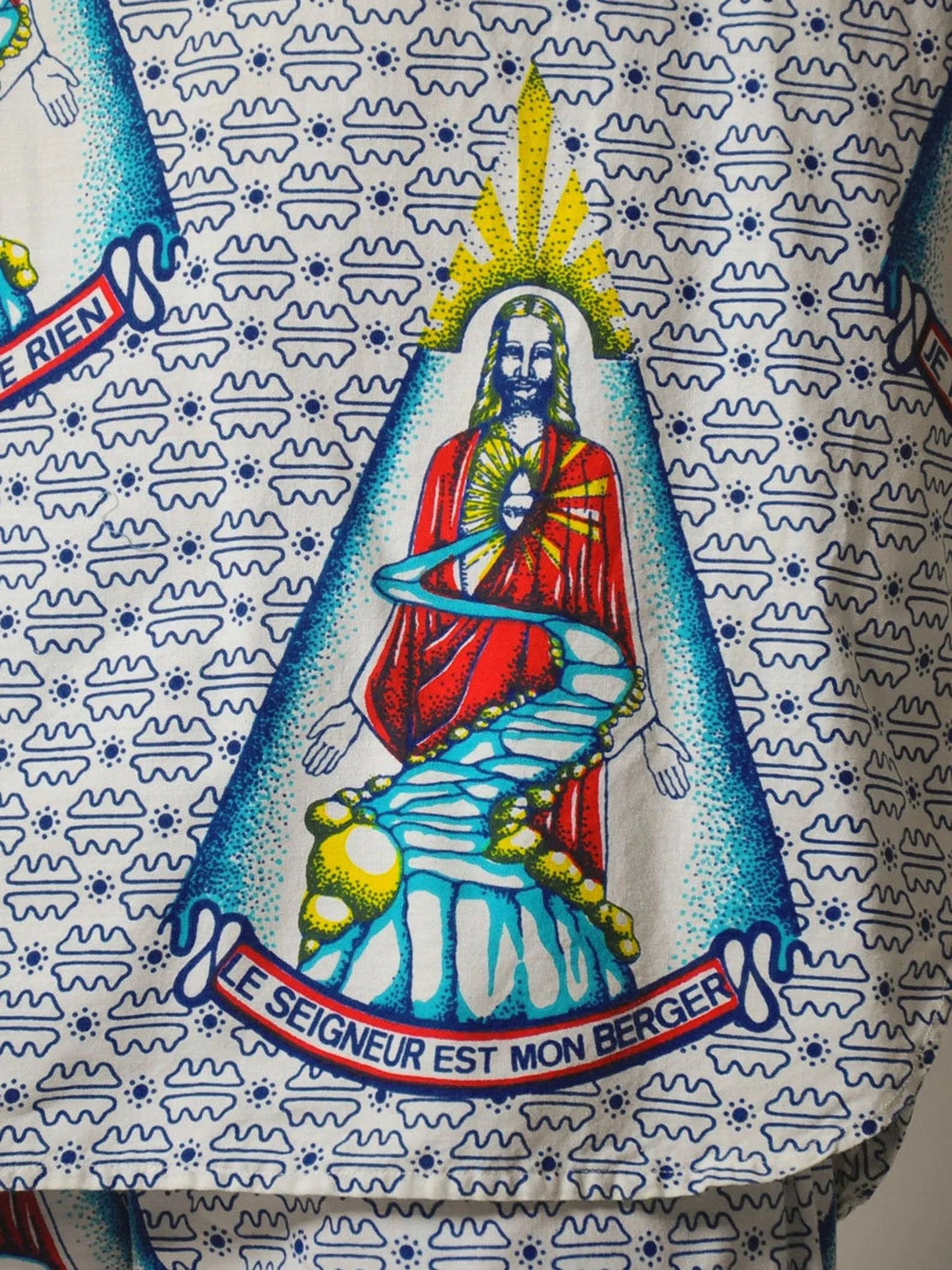 1970's Novelty Jesus Print Pajamas