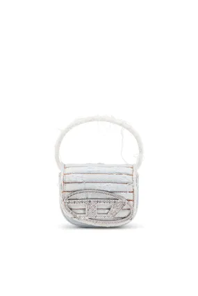 1dr Xs 1DR XS - Iconic mini bag in denim and leather Ice