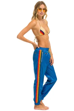 5 STRIPE WIND PANT - SNORKEL BLUE GLOSSY