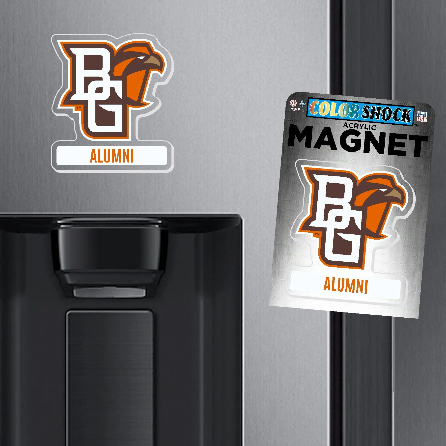 Acrylic BGSU Peekaboo Alumni Magnet