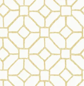 Addis Gold Trellis Wallpaper