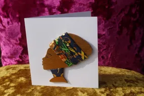 African Card Card Made with Recycled Wood and Eco Friendly Paper