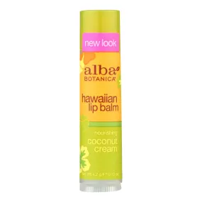 Alba Botanica Coconut Cream Lip Balm - Nourishing and Hydrating Lip Care (Pack of 24)