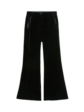 Amores High-Waisted Trousers in Black