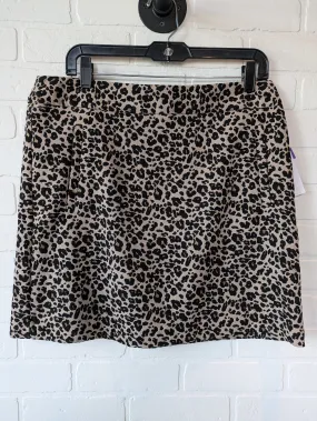 Animal Print Skirt Mini & Short Loft, Size 12petite