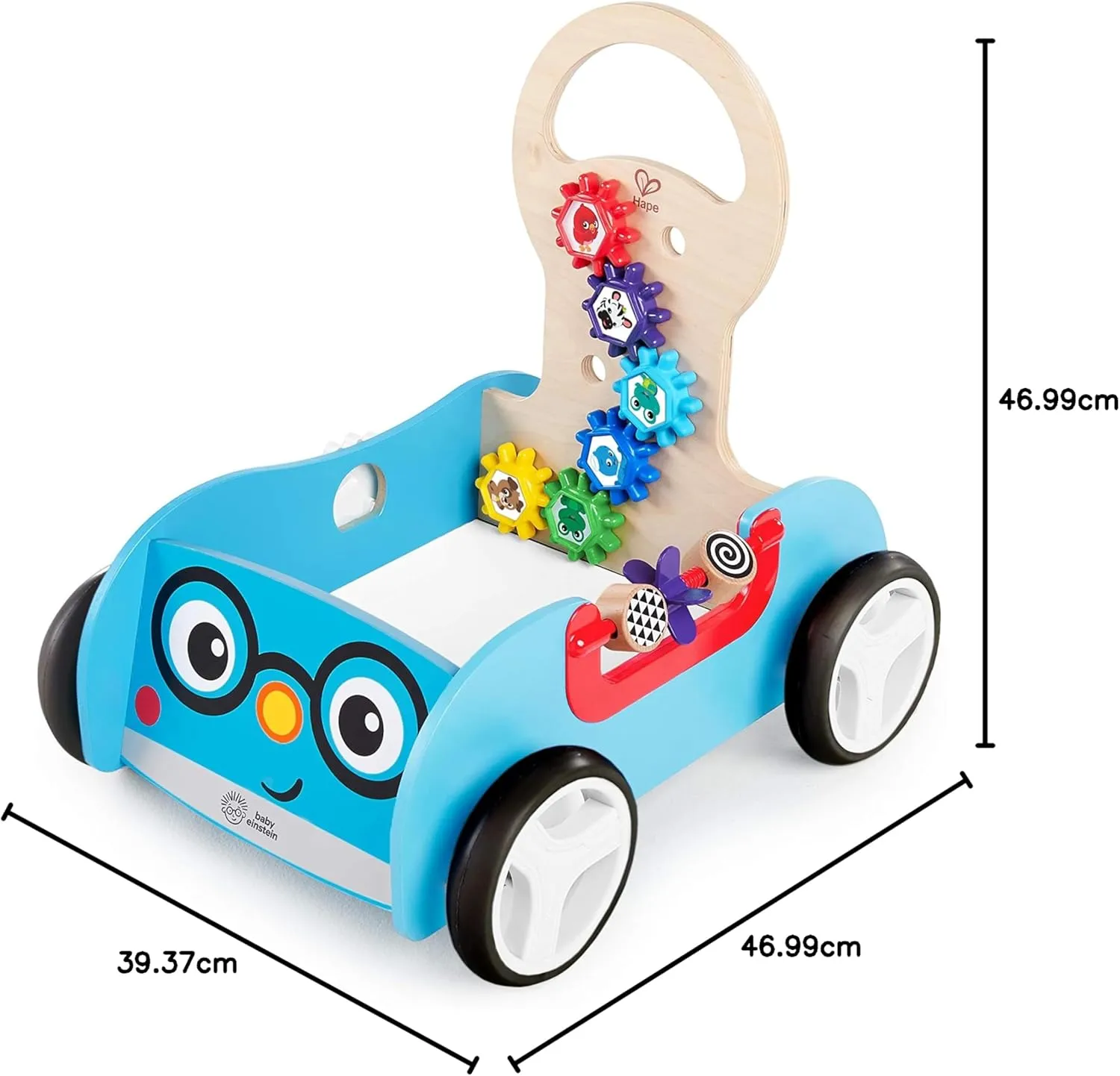 Baby Einstein BE11875 Discovery Buggy Wooden Activity Walker and Wagon