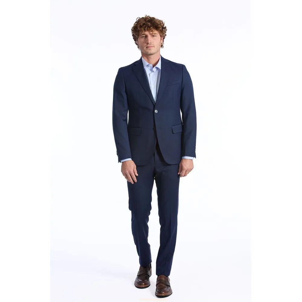 Baldinini Trend Blue Wool Men's Suit