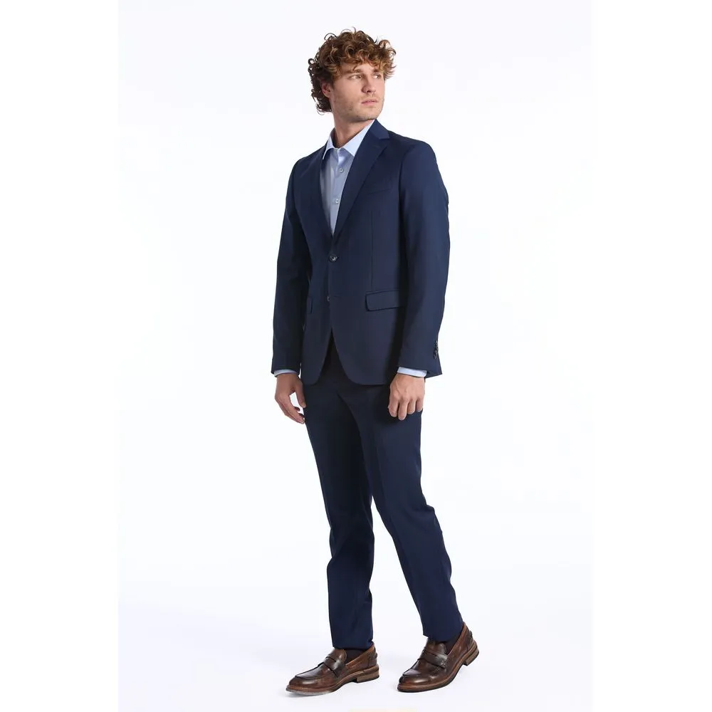 Baldinini Trend Blue Wool Men's Suit