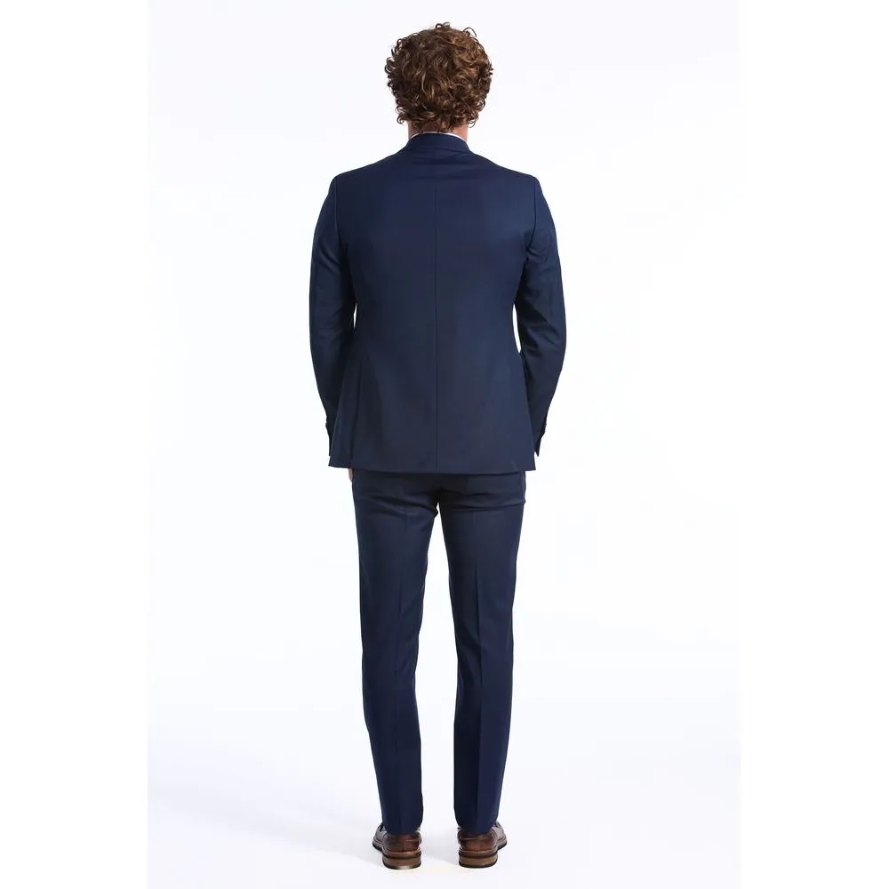 Baldinini Trend Blue Wool Men's Suit