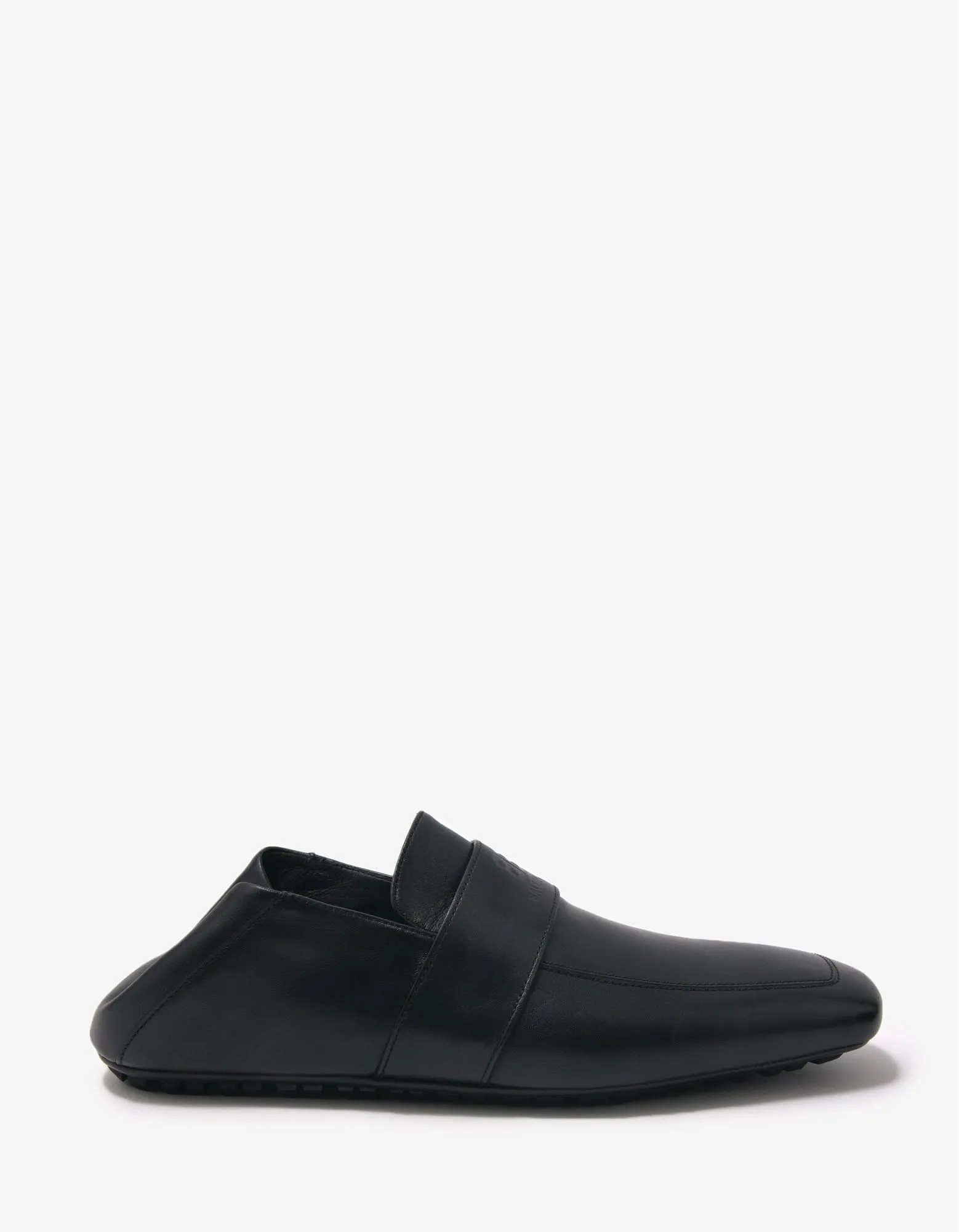 Balenciaga Black Leather City Loafers