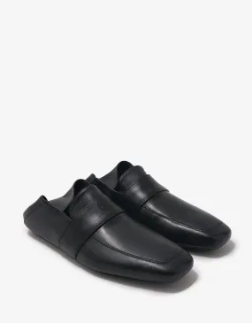 Balenciaga Black Leather City Loafers