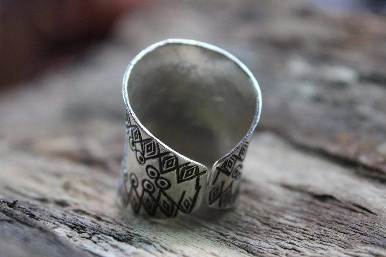 Banded Etchings Ring