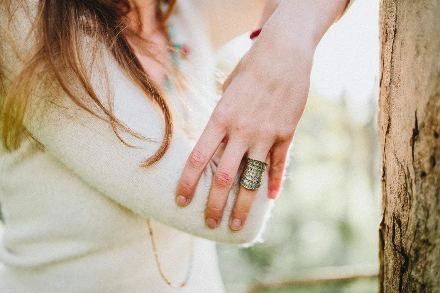 Banded Etchings Ring