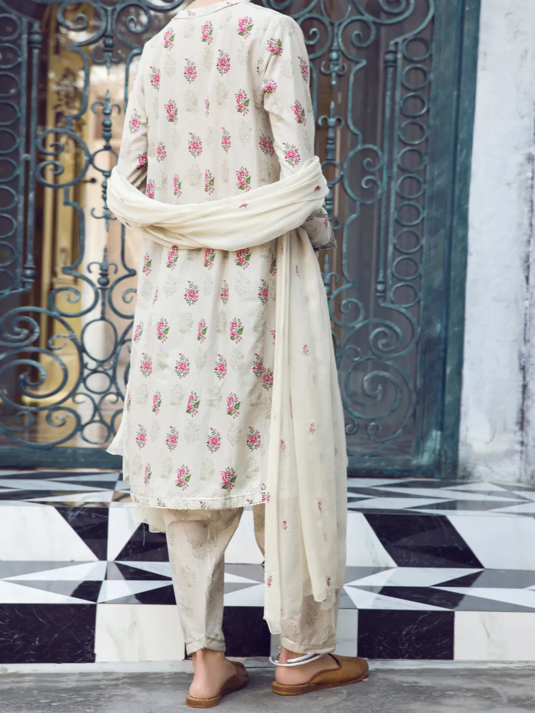 Beige Lawn 3 Piece Unstitched - ALP-3PS-1297