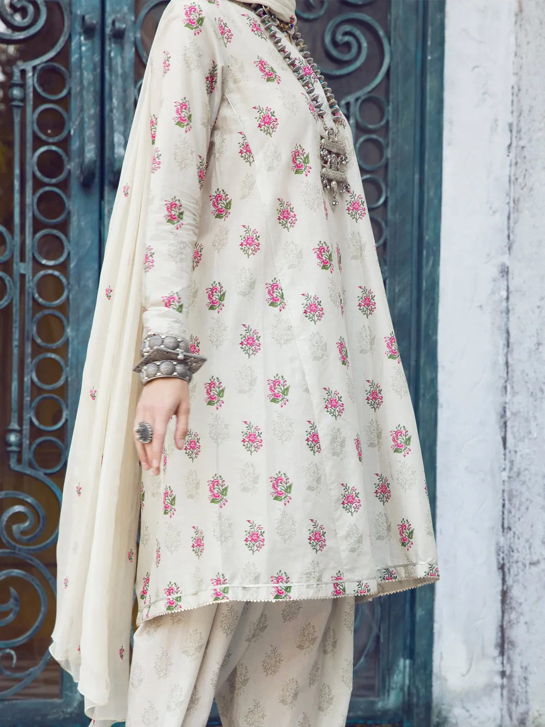 Beige Lawn 3 Piece Unstitched - ALP-3PS-1297