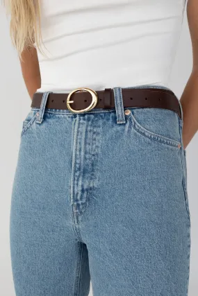 BELT WITH OVAL BUCKLE