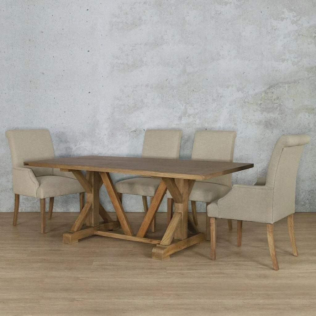 Berkeley Wood Top & Baron 6 Seater Dining Set