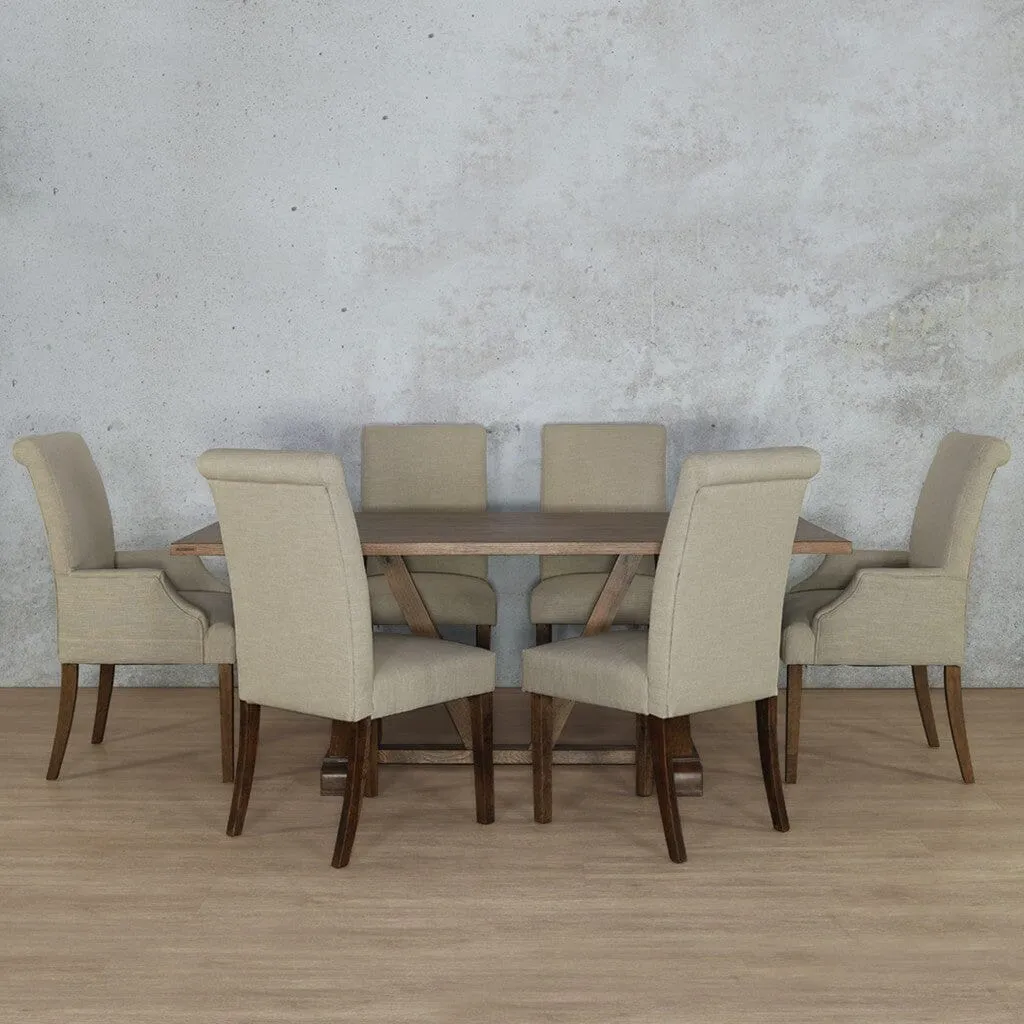 Berkeley Wood Top & Baron 6 Seater Dining Set