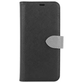 Blu Element - 2 in 1 Folio Case Black/Gray for Samsung Galaxy S10