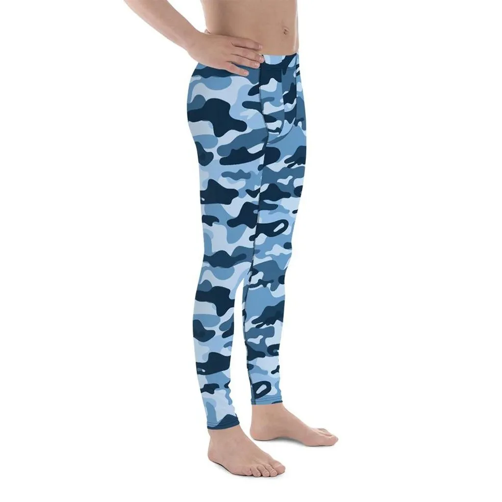 Blue Camo Men's Leggings