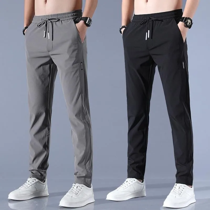 (Buy 1 Get 1 Free) MEN'S HIGH STRETCH SKINNY CARGO PANTS(Black & Grey)