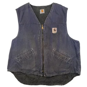 Carhartt Fleece Lined Blue Denim Vest