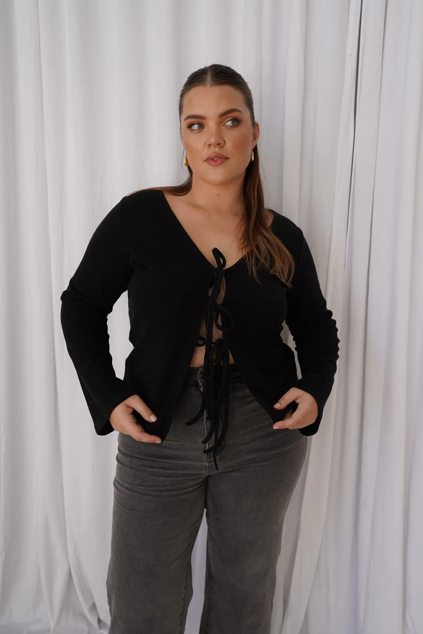 CARMEN TOP BLACK