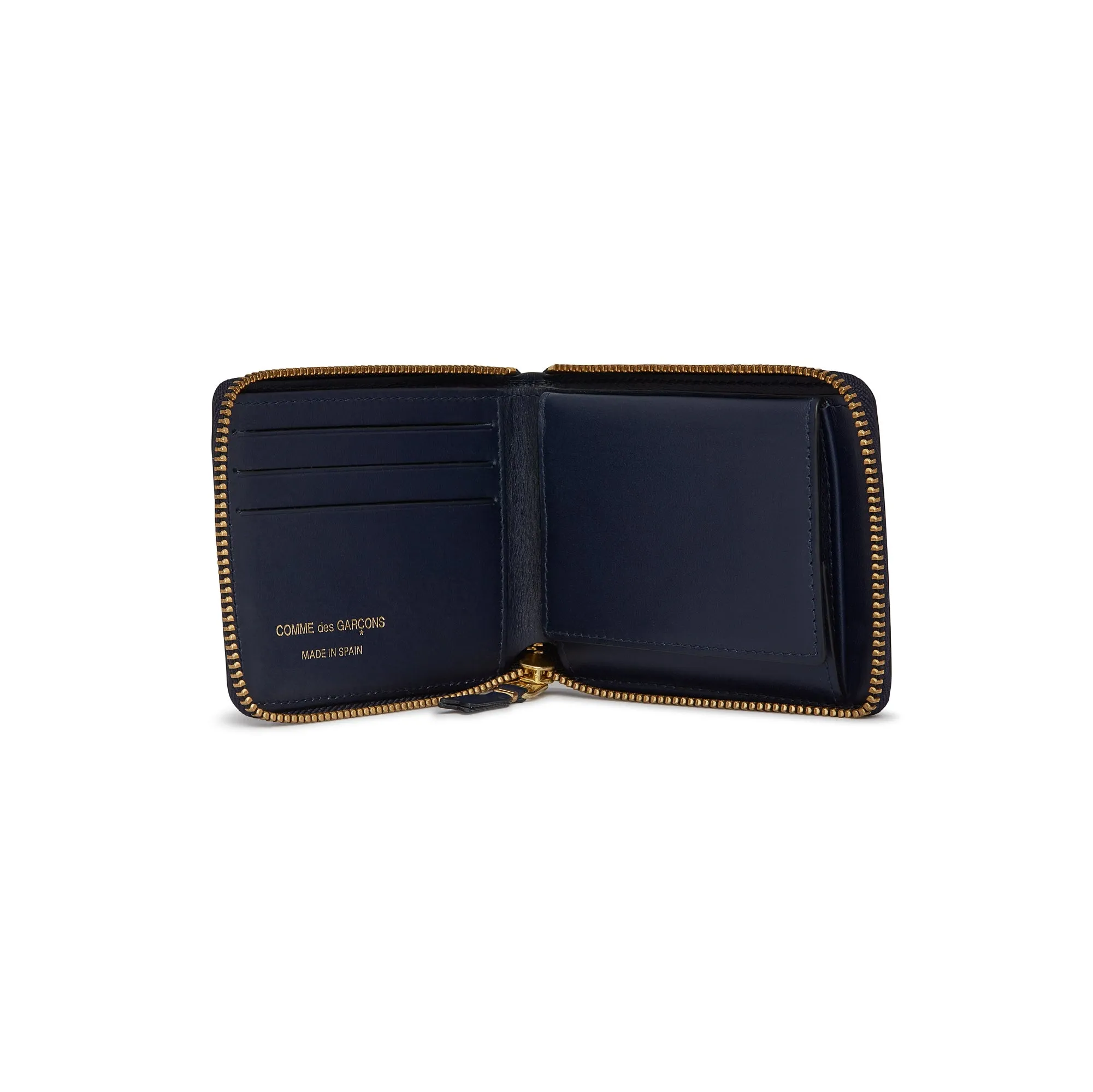 CDG Wallet - Classic Colour Full Zip Around Wallet - (SA7100 Navy)