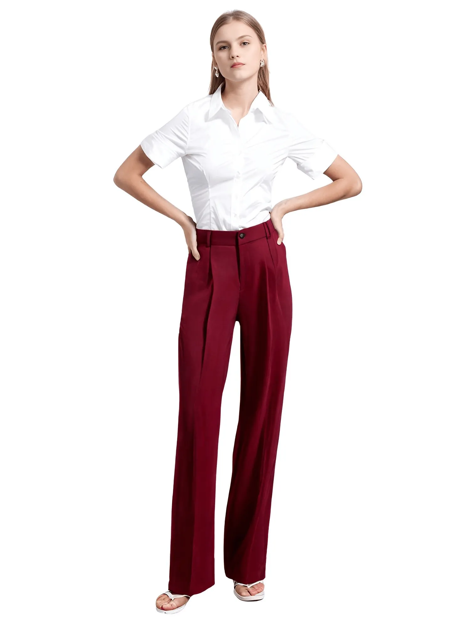 Chic Fashion Office Wear Dressy Pants For Women