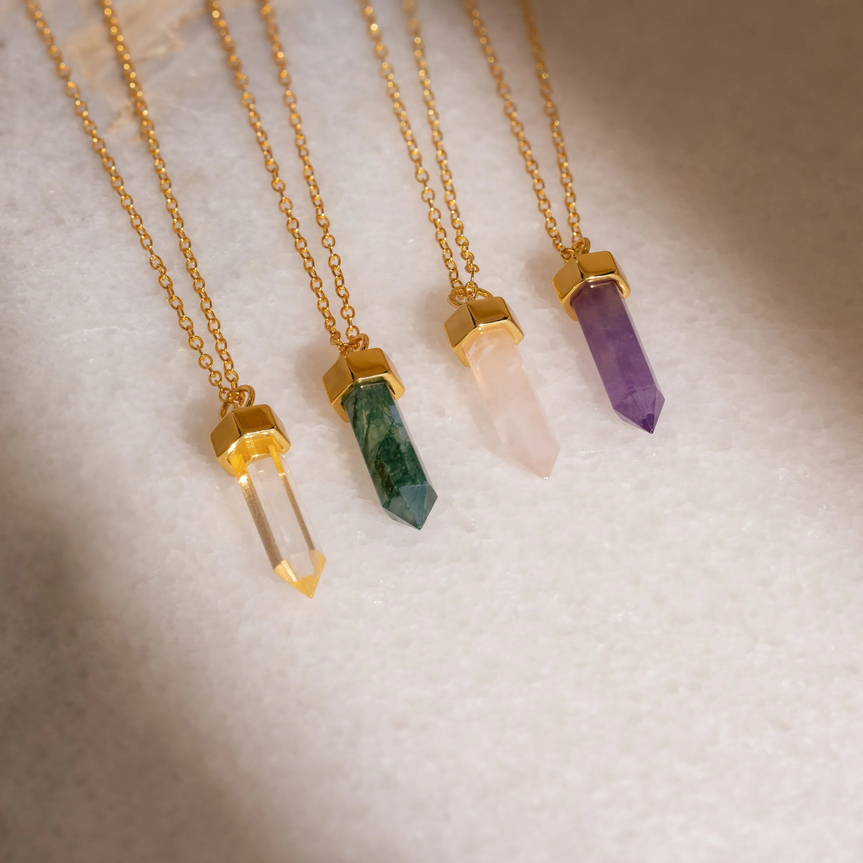 Crystal Quartz Necklaces