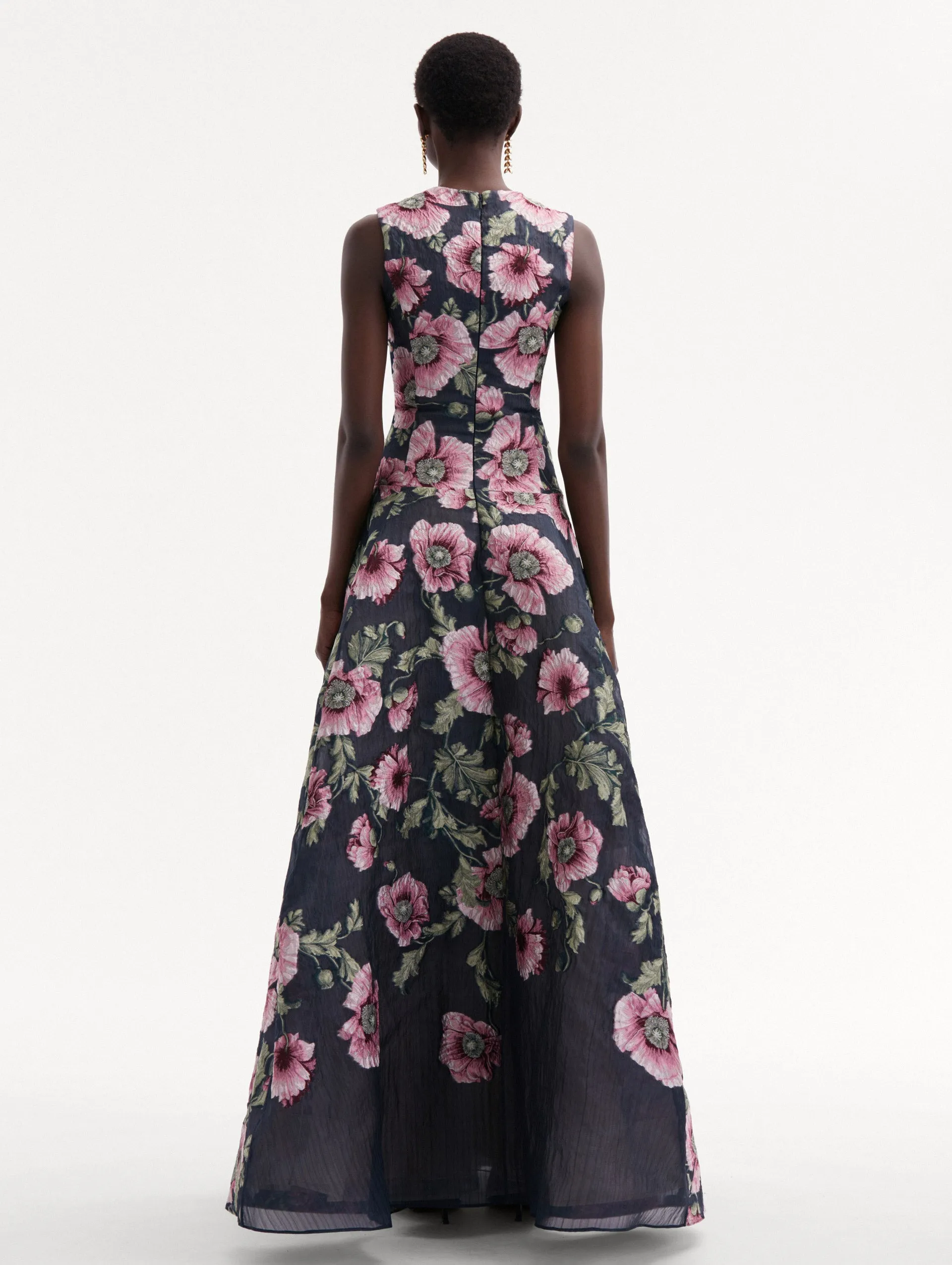 Degradé Poppy Fil Coupé Gown