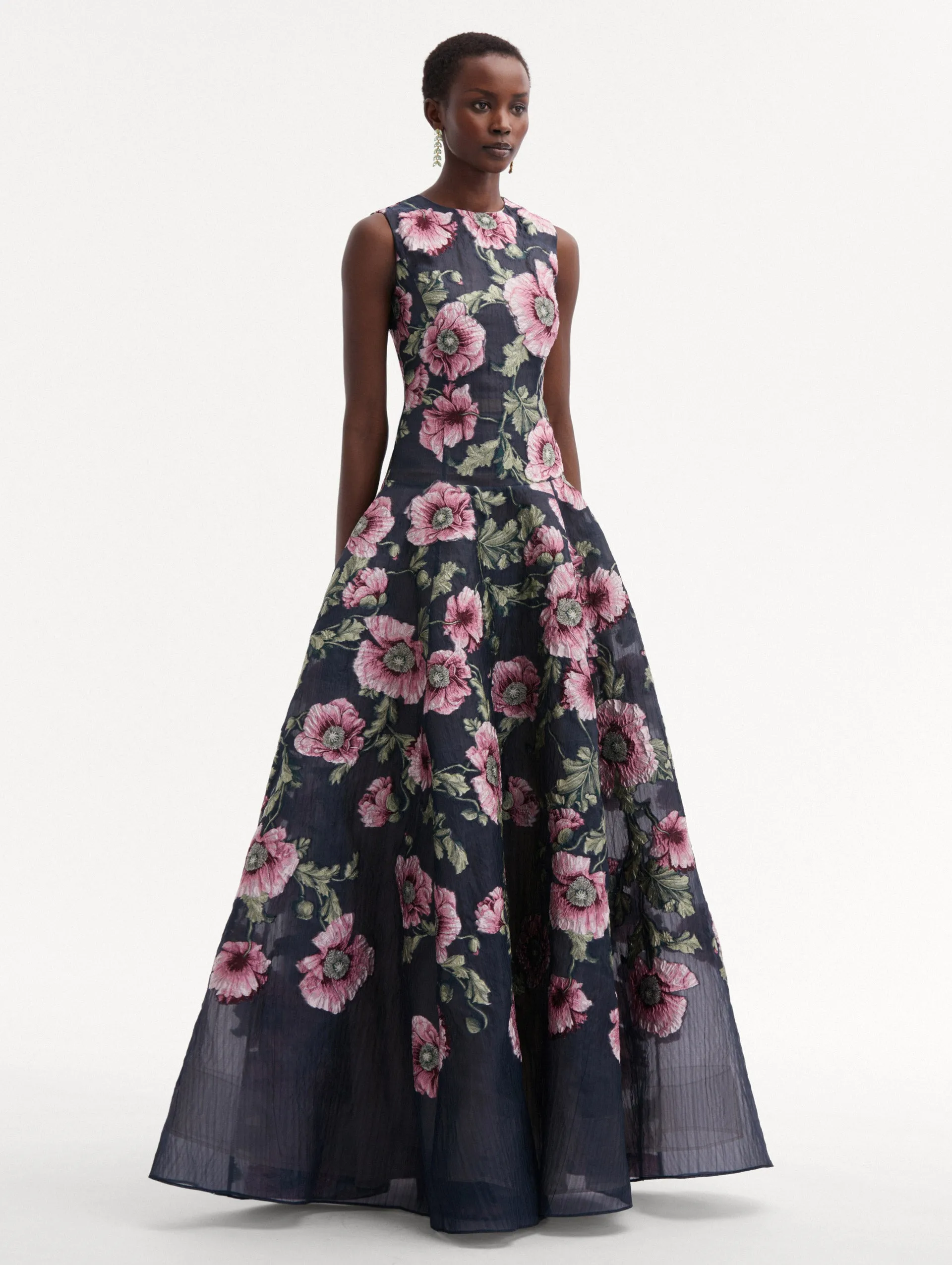 Degradé Poppy Fil Coupé Gown