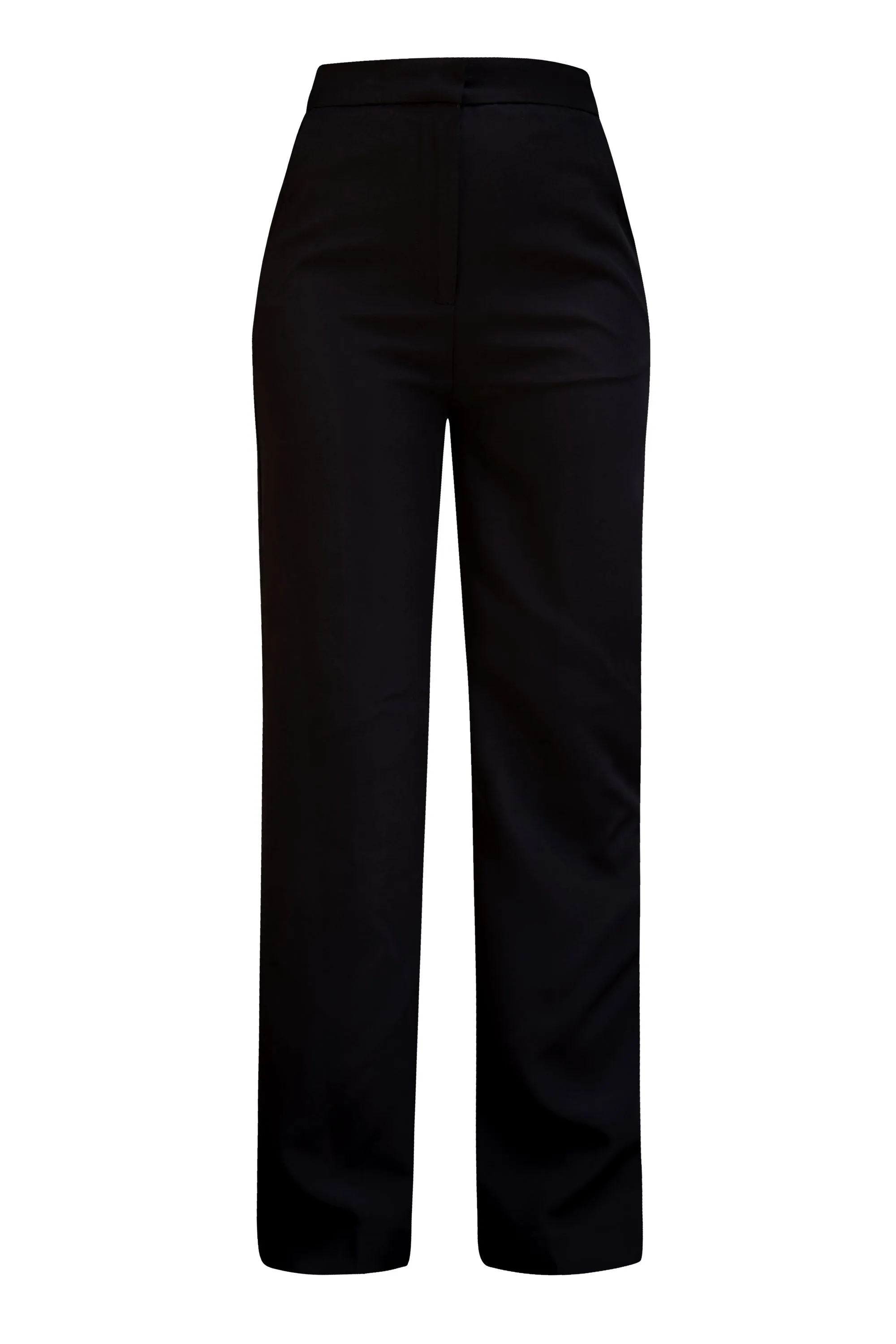 Donna Black High Waist Dress Pants