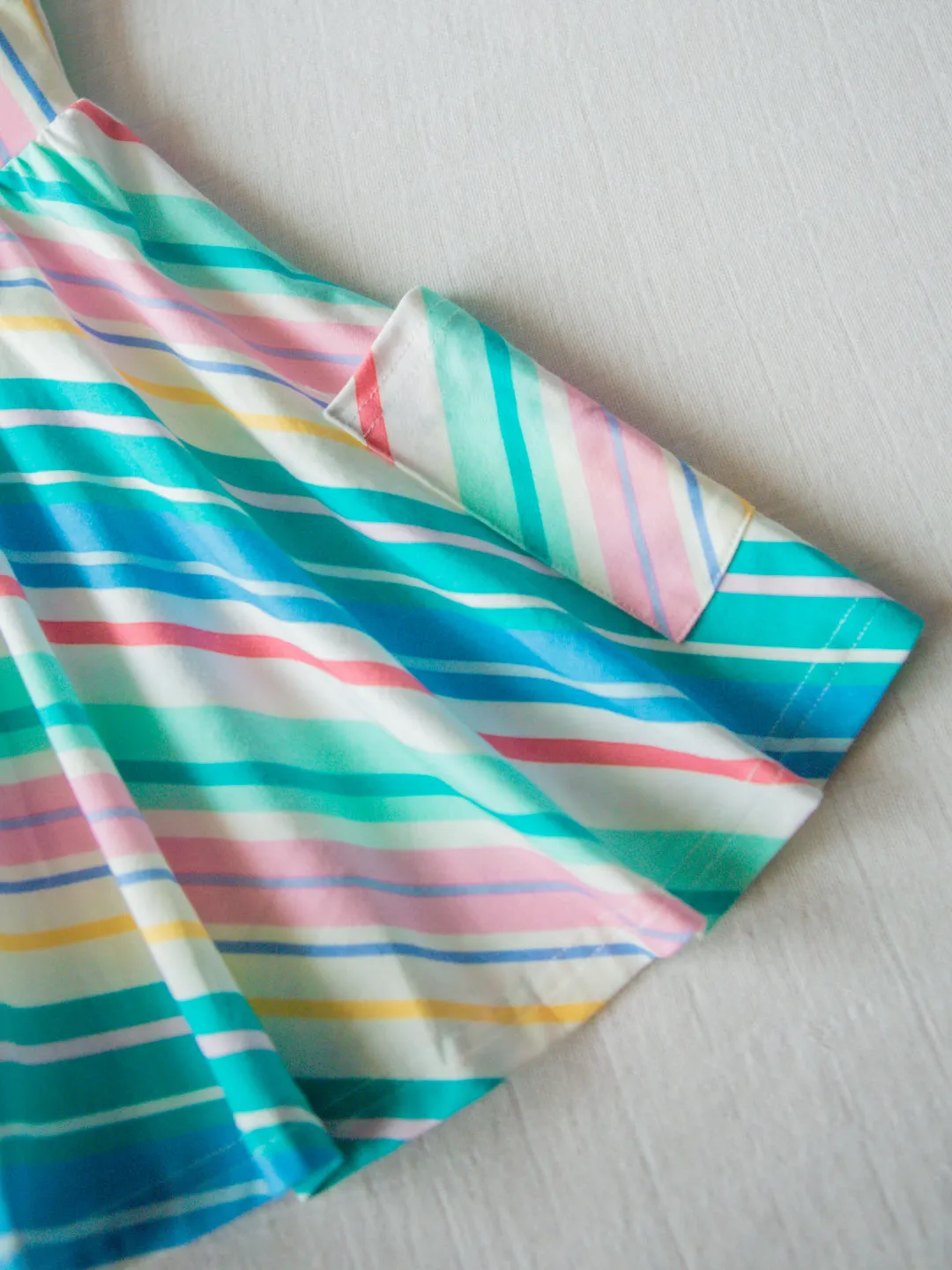 Flair Dress - Retro Stripe