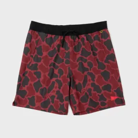 Florence Marine Standard Issue Elastic Shorts - Maroon Camo