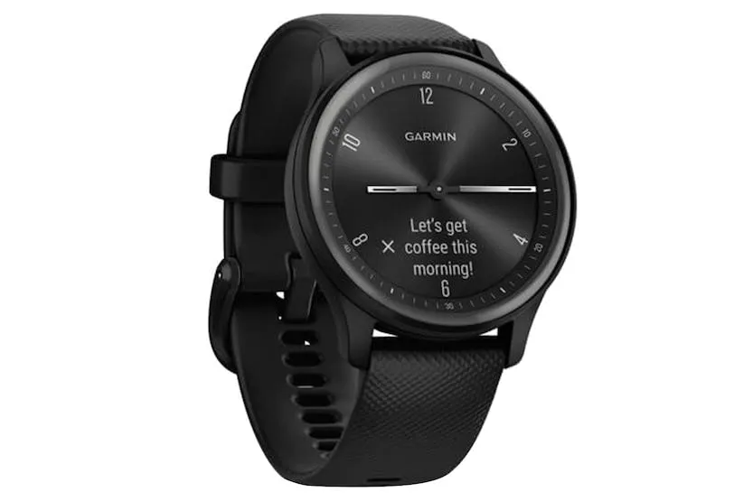 Garmin vívomove Sport Smart Watch With Silicone Band in Black | 010-02566-00