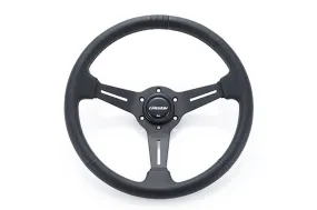 GREDDY SPORT STEERING WHEEL - BLACK EDITION MED DISH - (16600003)