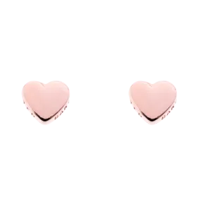 Harly Tiny Heart Stud Earring Rose Gold