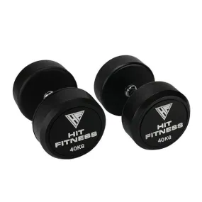 Hit Fitness Round Rubber Dumbbells | 40kg