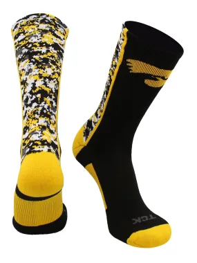 Iowa Hawkeyes Socks Digital Camo Crew