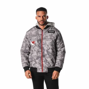 KANSAS CITY CHIEFS RIPSTOP HOODED BOMBER - CAMO