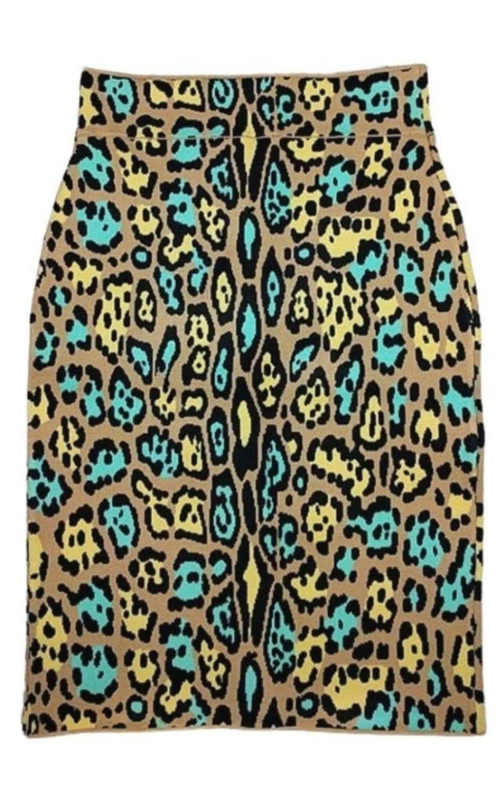 Lucine Leopard Print Pencil Skirt