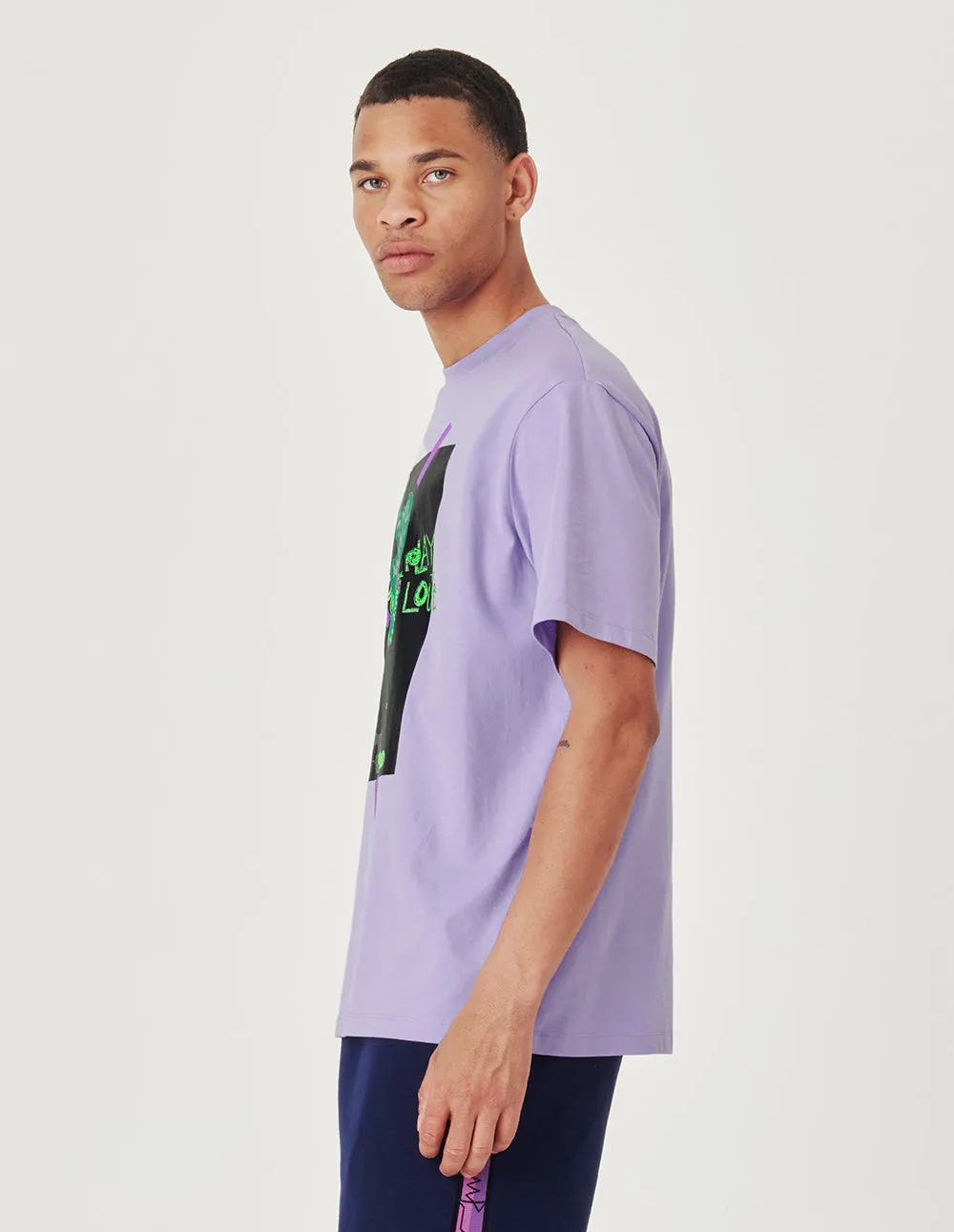 MARK FAST Round neck graffiti top