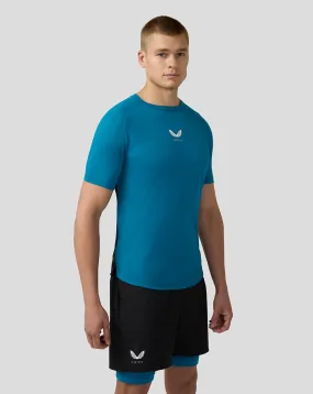 Men’s Flow Short Sleeve Breathable Gym T-Shirt - Dark Aqua