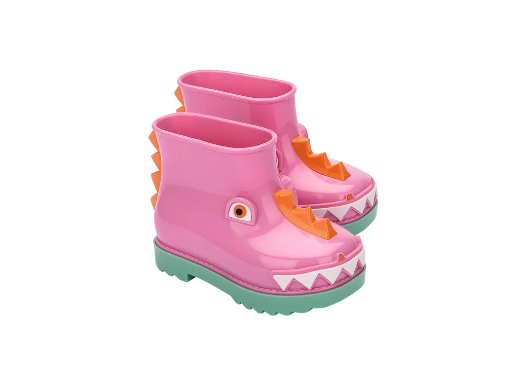 Mini Melissa Rain Boot  Fã§Bula BB Green/Pink